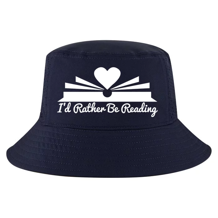 Id Rather Be Reading Cute Bookworm Graphic Meaningful Gift Cool Comfort Performance Bucket Hat