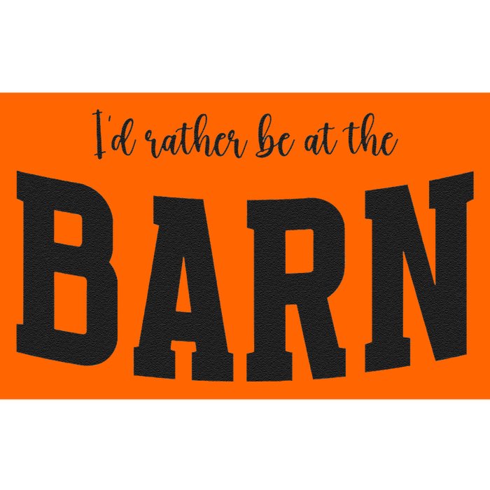 Id Rather Be At The Barn Funny Horse Lovers Bumper Sticker