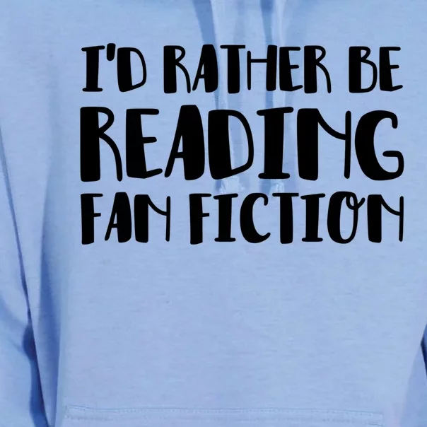 Id Rather Be Reading Fan Fiction Gift Unisex Surf Hoodie