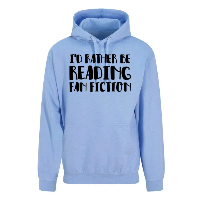 Id Rather Be Reading Fan Fiction Gift Unisex Surf Hoodie