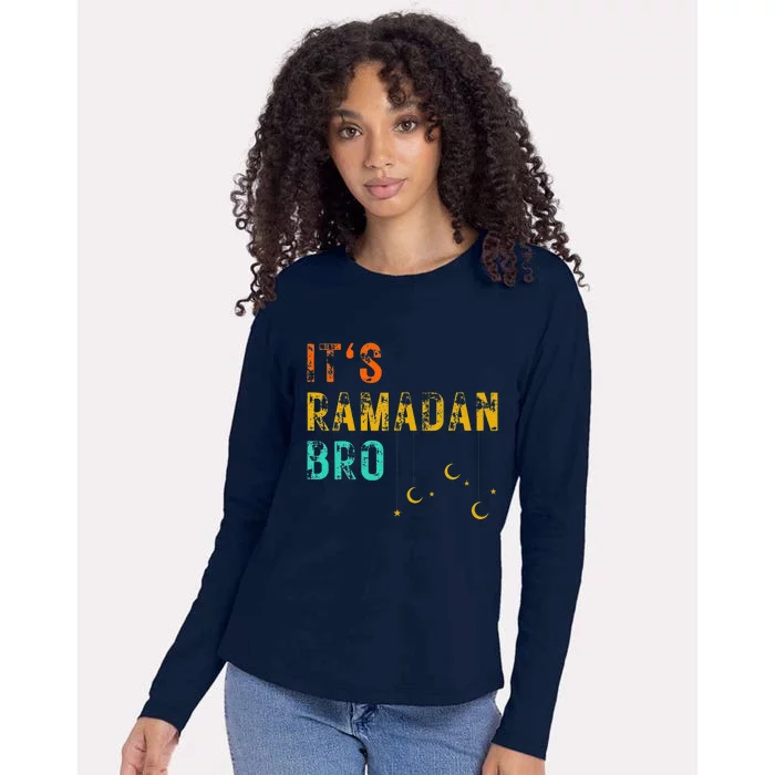 It's Ramadan Bro Islamic Fasting Muslim Womens Cotton Relaxed Long Sleeve T-Shirt