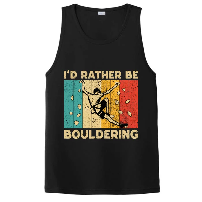 ID Rather Bouldering Funny Rock Climbing Bouldering Performance Tank