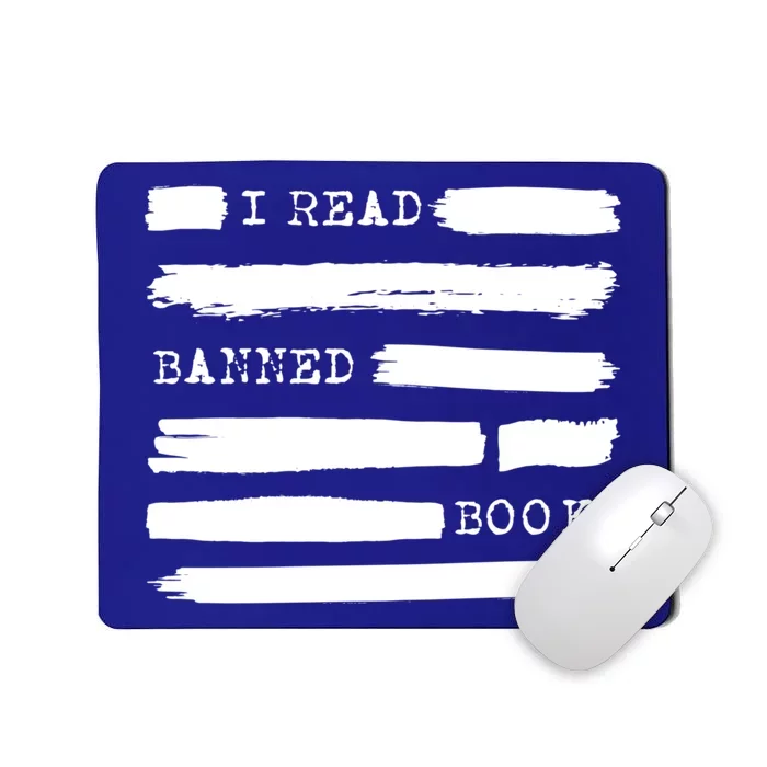 I Read Banned Books Banned Books Week Gift Librarian Teacher Mousepad