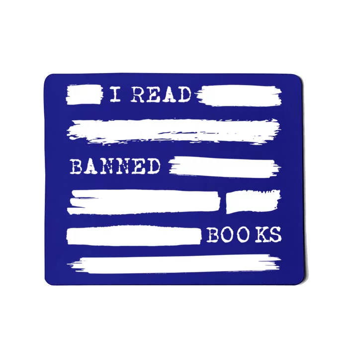 I Read Banned Books Banned Books Week Gift Librarian Teacher Mousepad