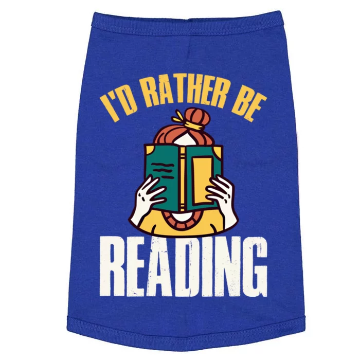 Id Rather Be Reading Gift Doggie Tank