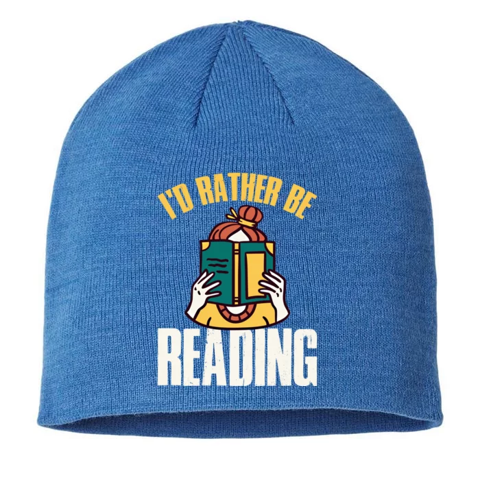 Id Rather Be Reading Gift 8 1/2in Sustainable Knit Beanie