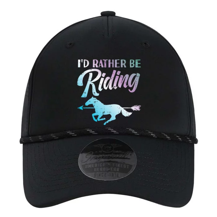 Id Rather Be Riding Horse Rider Equestrian Performance The Dyno Cap