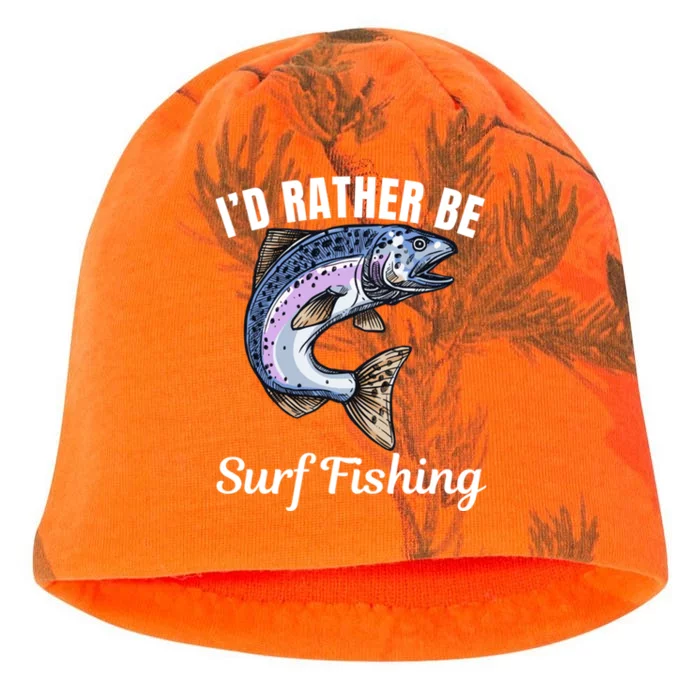 ID Rather Be Surf Fishing Kati - Camo Knit Beanie