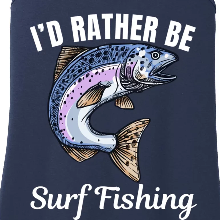 ID Rather Be Surf Fishing Ladies Essential Tank