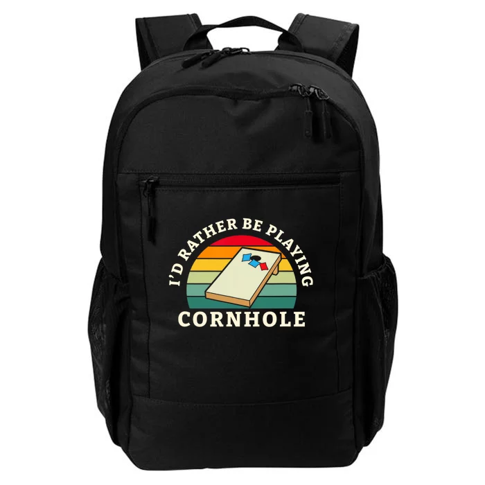 Id Rather Be Playing Cornhole Daily Commute Backpack