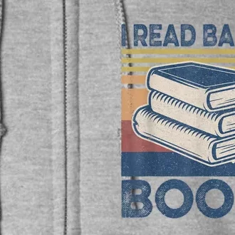 I Read Banned Books Week Librarian Freedom Reader Nerd Men Full Zip Hoodie