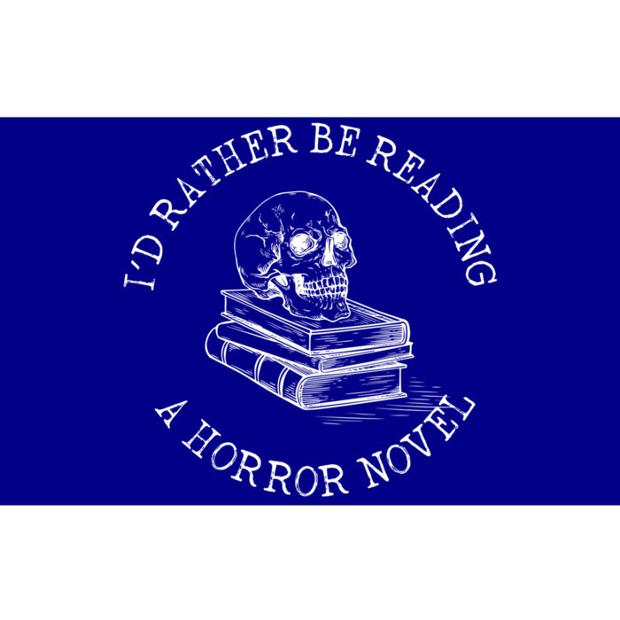 Id Rather Be Reading A Horror Novel Funny Reading Gift Bumper Sticker