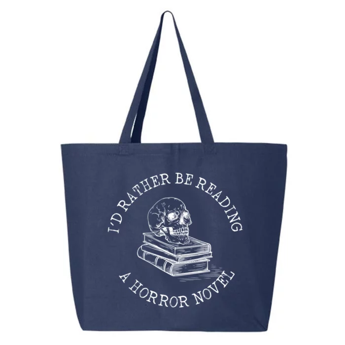 Id Rather Be Reading A Horror Novel Funny Reading Gift 25L Jumbo Tote