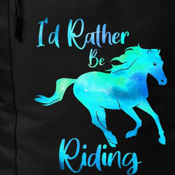 I’d Rather Be Riding Horse Lover Daily Commute Backpack