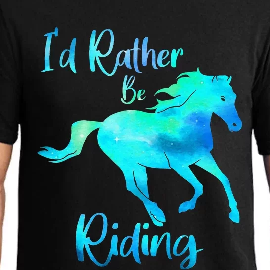 I’d Rather Be Riding Horse Lover Pajama Set