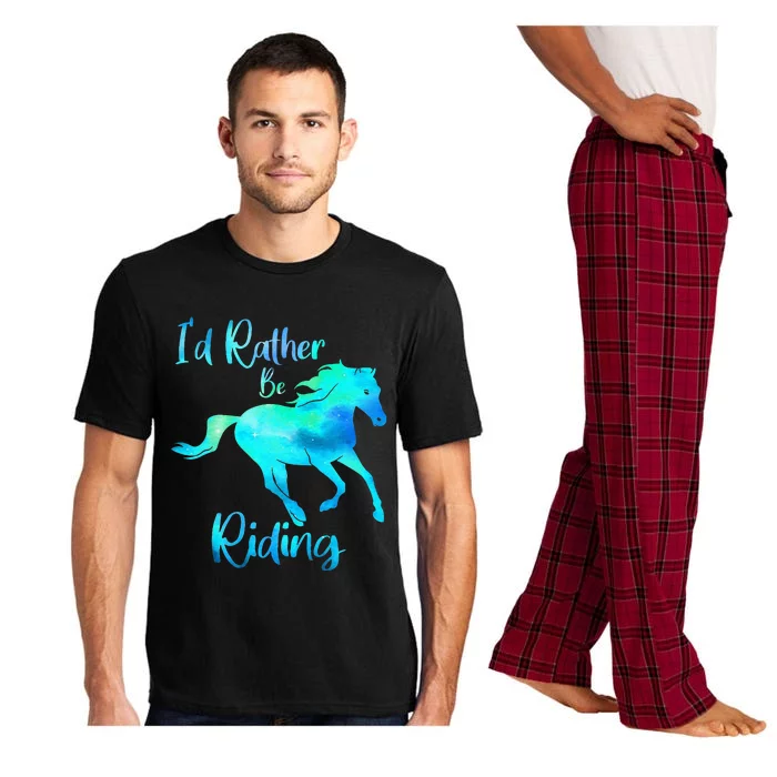 I’d Rather Be Riding Horse Lover Pajama Set