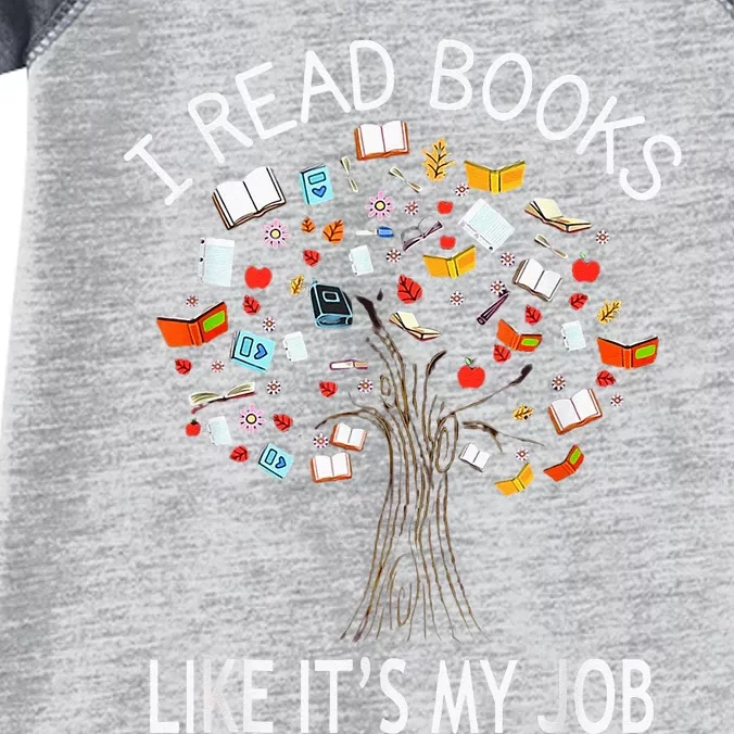 I Read Books Like Its My Job Book Lover Women Gift Funny Infant Baby Jersey Bodysuit