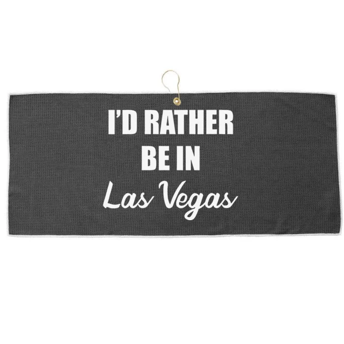 ID Rather Be In Las Vegas Large Microfiber Waffle Golf Towel