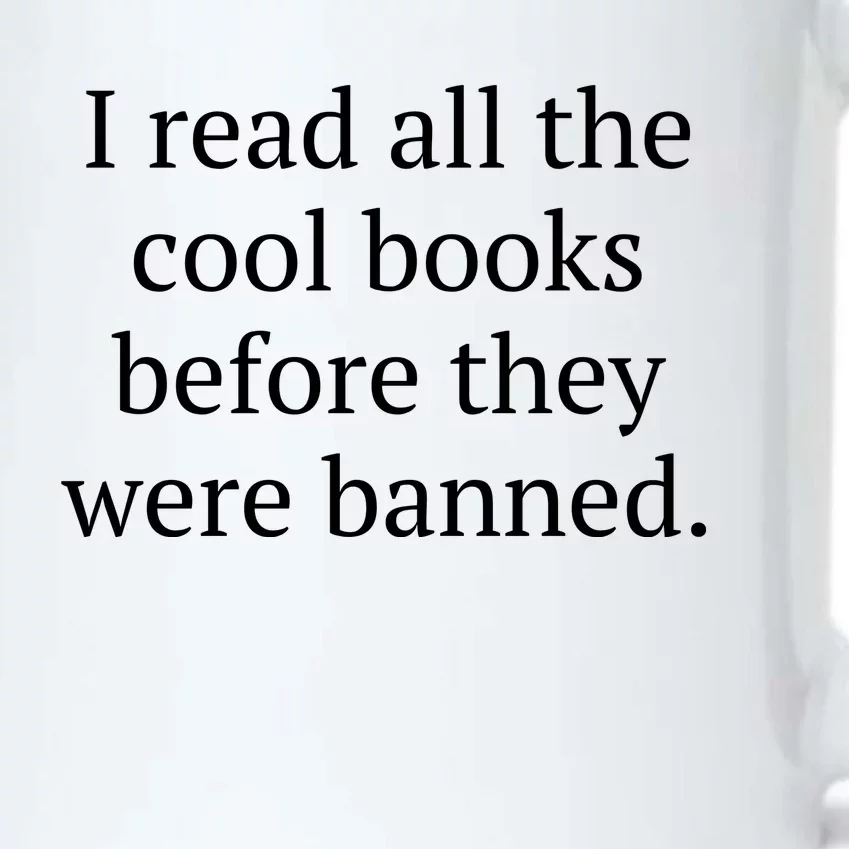 I Read Banned Books Cool Old Bibliophile Black Color Changing Mug