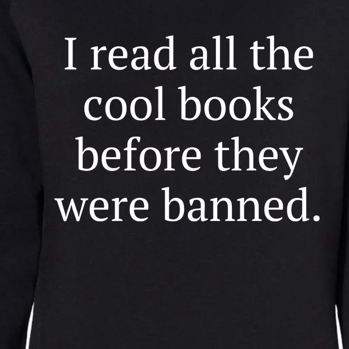 I Read Banned Books Cool Old Bibliophile Womens California Wash Sweatshirt