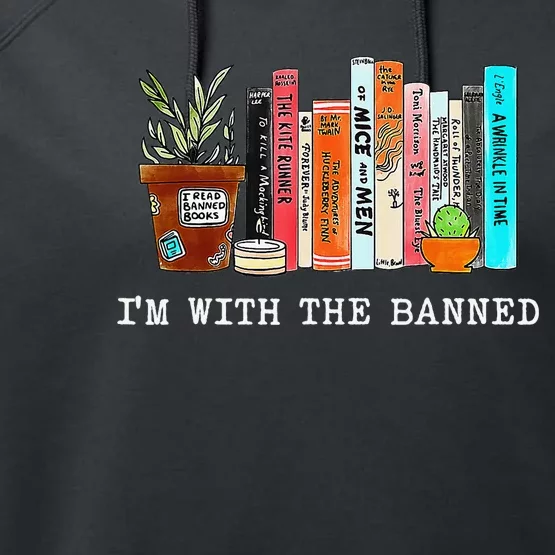 I Read Banned Books Lovers Performance Fleece Hoodie