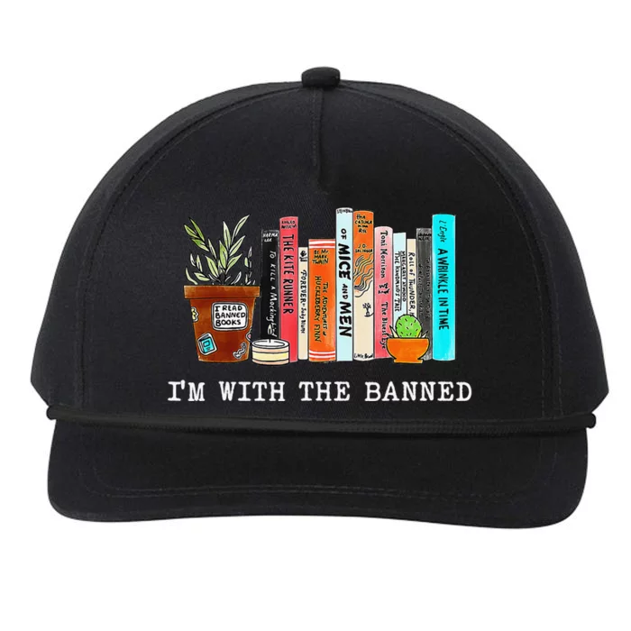 I Read Banned Books Lovers Snapback Five-Panel Rope Hat