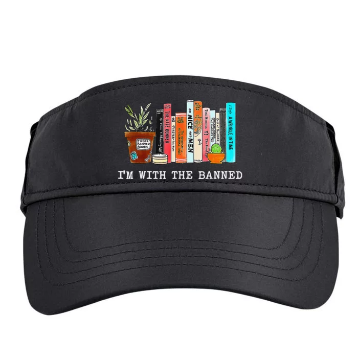 I Read Banned Books Lovers Adult Drive Performance Visor