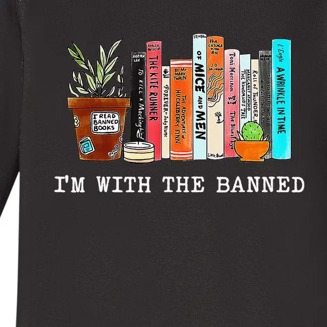 I Read Banned Books Lovers Baby Long Sleeve Bodysuit