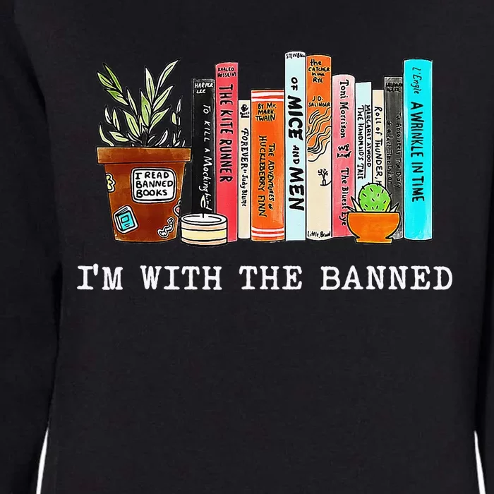 I Read Banned Books Lovers Womens California Wash Sweatshirt