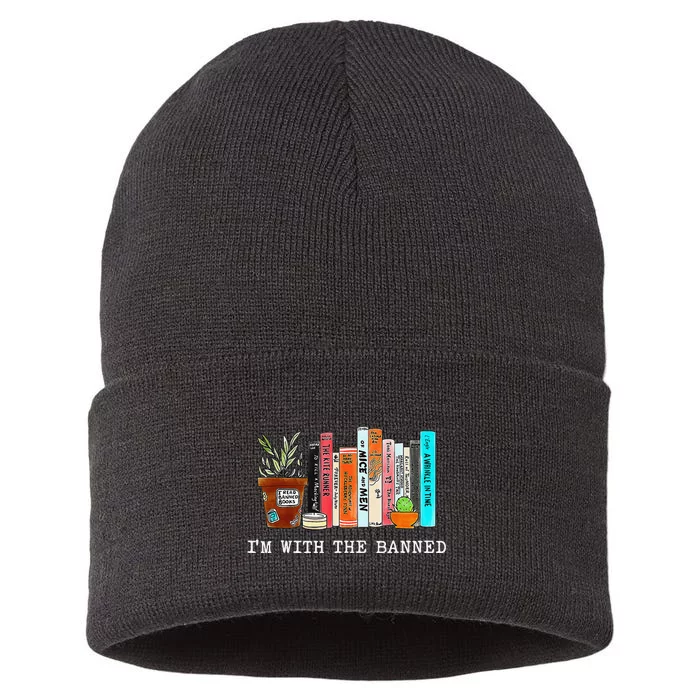 I Read Banned Books Lovers Sustainable Knit Beanie