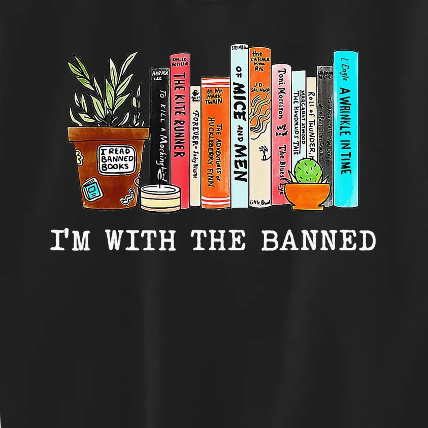 I Read Banned Books Lovers Kids Sweatshirt