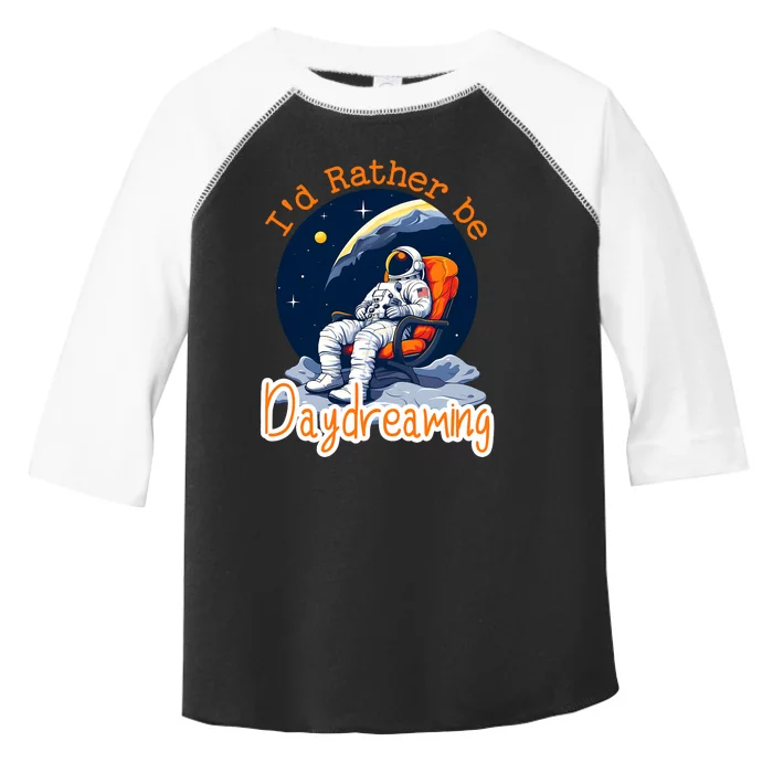 ID Rather Be Daydreaming Funny Astronaut Art Toddler Fine Jersey T-Shirt