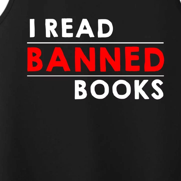 I Read Banned Books Performance Tank