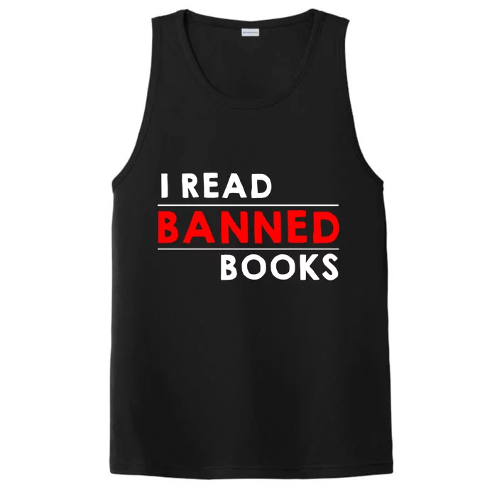 I Read Banned Books Performance Tank