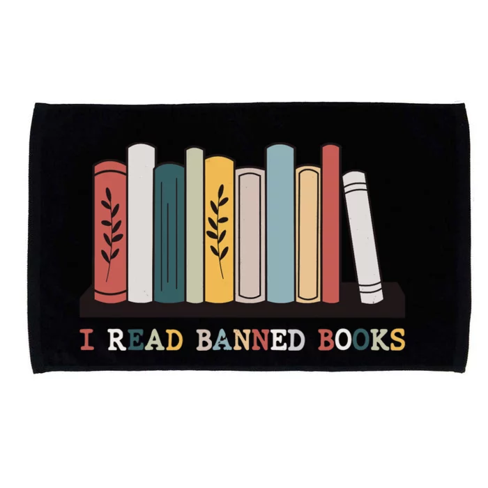 I Read Banned Books Week Librarian Reader Nerd Microfiber Hand Towel