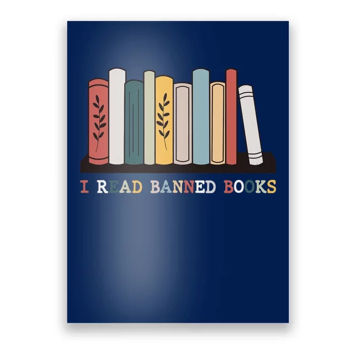 I Read Banned Books Week Librarian Reader Nerd Poster