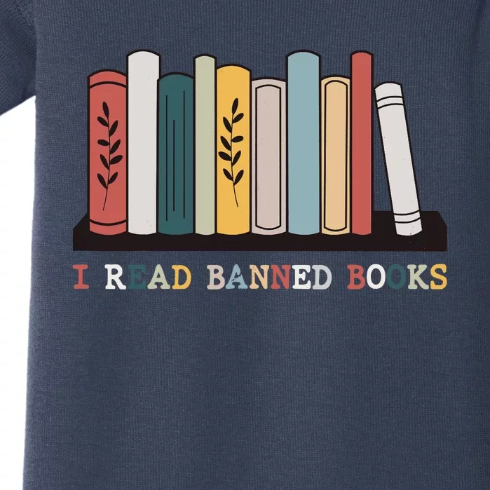 I Read Banned Books Week Librarian Reader Nerd Baby Bodysuit