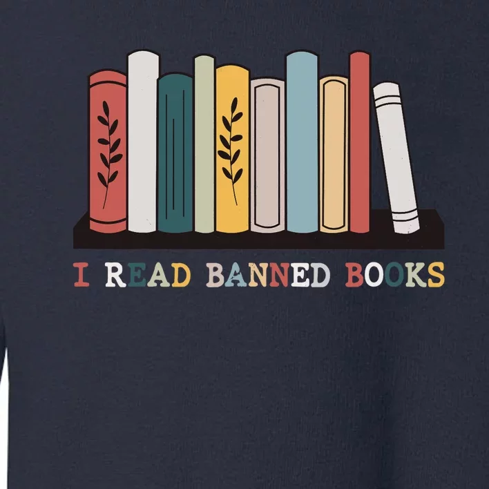 I Read Banned Books Week Librarian Reader Nerd Toddler Sweatshirt