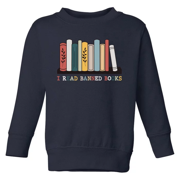 I Read Banned Books Week Librarian Reader Nerd Toddler Sweatshirt