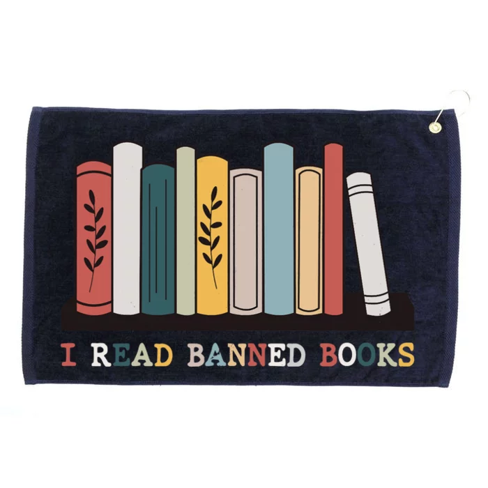 I Read Banned Books Week Librarian Reader Nerd Grommeted Golf Towel