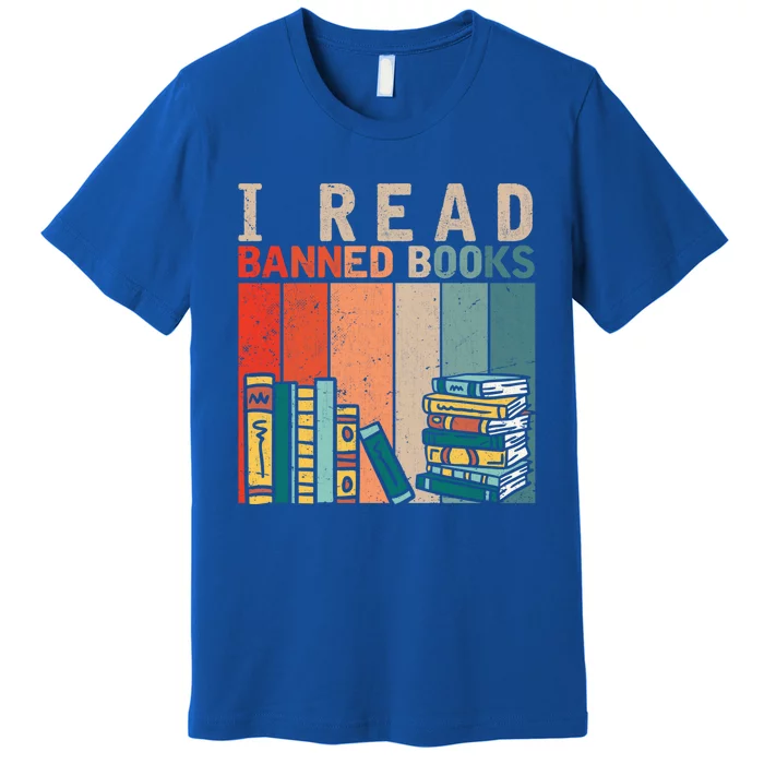 I Read Banned Books Reader Bookworm Gift Premium T-Shirt