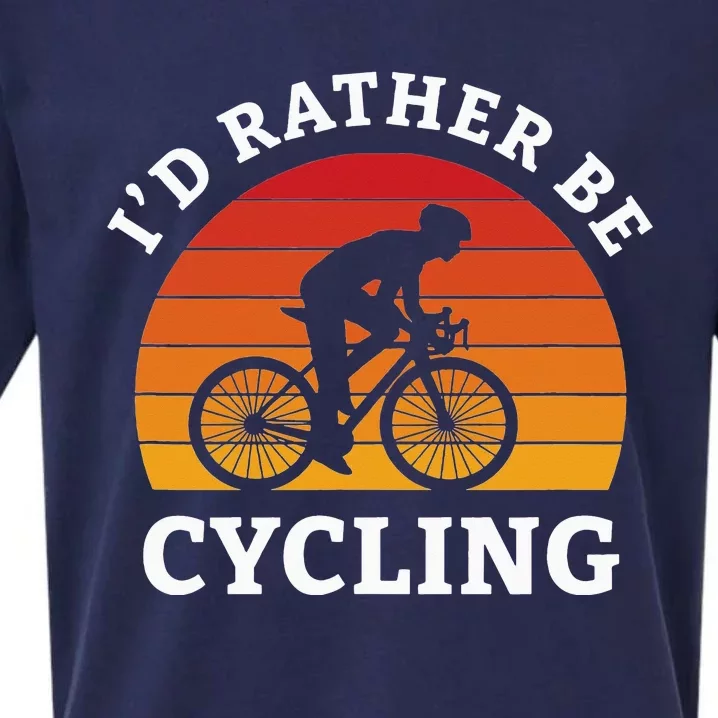 Id Rather Be Cycling Cycologist Biking Racing Bicycle MTB Sueded Cloud Jersey T-Shirt