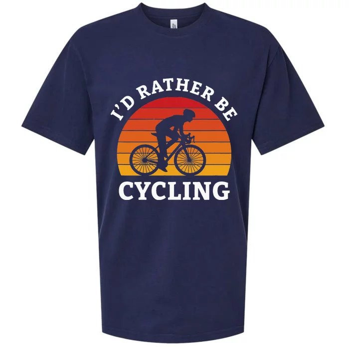 Id Rather Be Cycling Cycologist Biking Racing Bicycle MTB Sueded Cloud Jersey T-Shirt