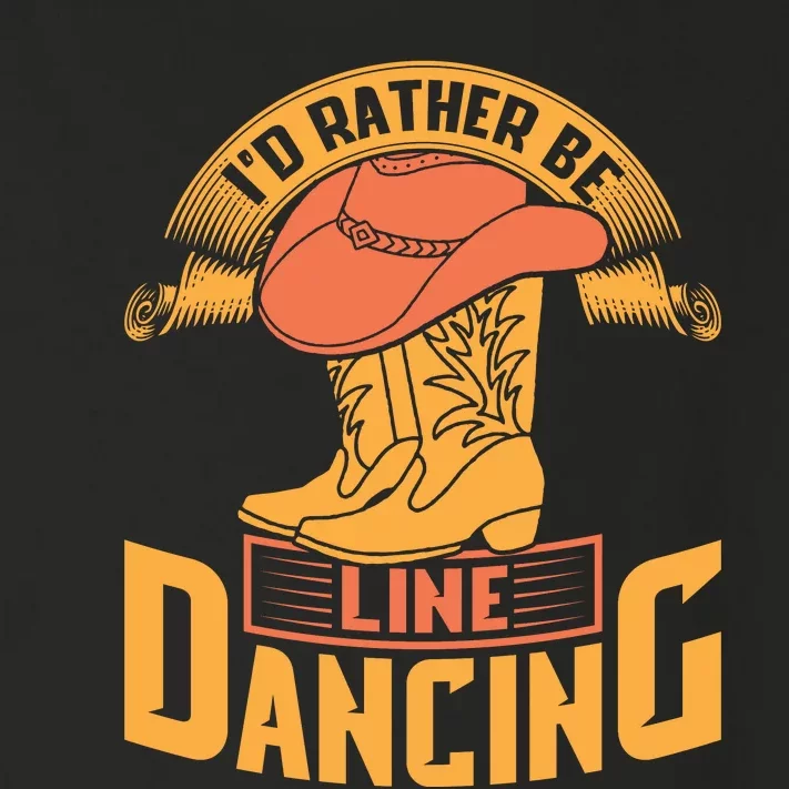 I'd Rather Be Line Dancing Western Toddler Long Sleeve Shirt