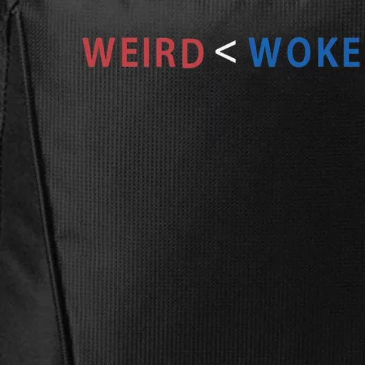 ID Rather Be Woke Than Weird Funny Political City Backpack