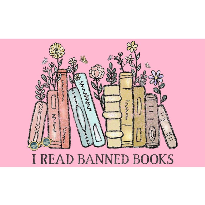 I Read Banned Books Lovers Vintage Funny Book Readers Bumper Sticker