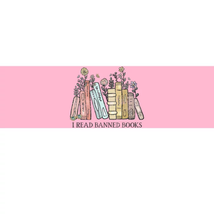 I Read Banned Books Lovers Vintage Funny Book Readers Bumper Sticker