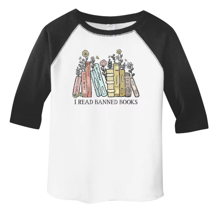 I Read Banned Books Lovers Vintage Funny Book Readers Toddler Fine Jersey T-Shirt