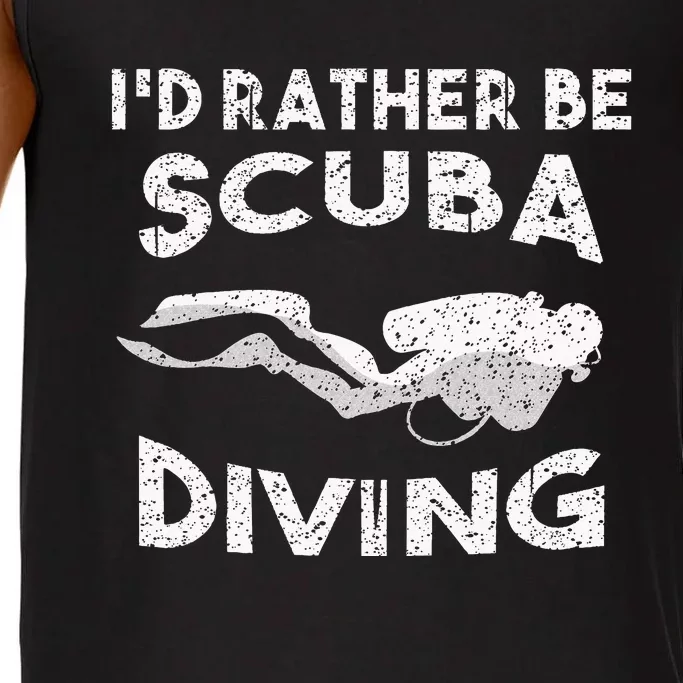 ID Rather Be Scuba Diving Design For Women Scuba Diver Comfort Colors® Tank Top