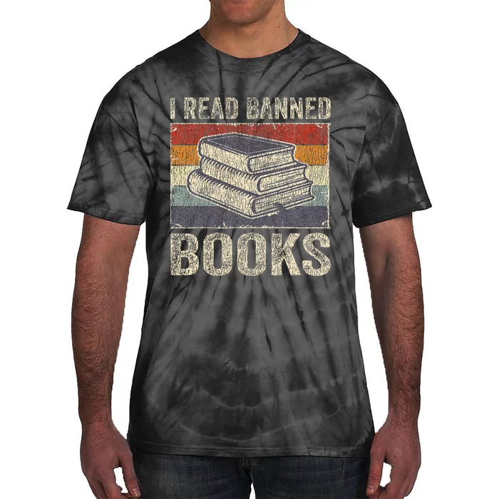 I Read Banned Books Week Librarian Freedom Reader Nerd Tie-Dye T-Shirt